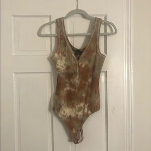 Tie dye body suit